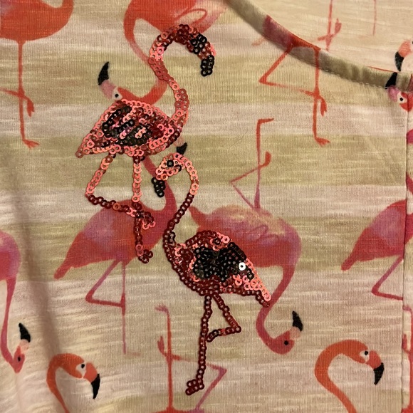 Onque PM flamingo top with sequins - Picture 3 of 4